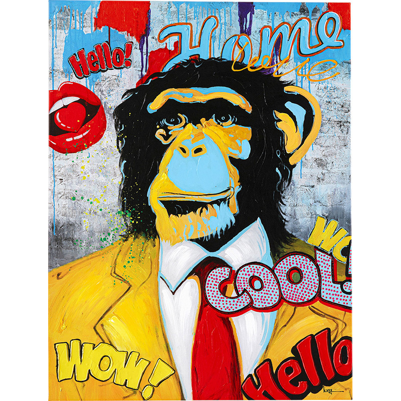 Картина Monkey multicolor Мульти Картина Monkey multicolor Мульти во Владивостоке | Loft Concept
