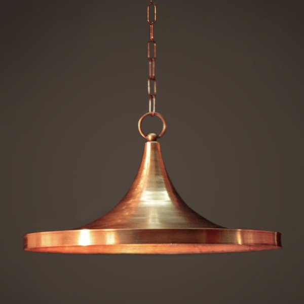 Подвесной светильник Copper Pendant Lamp Beat Light Wide Белый Медь Латунь во Владивостоке | Loft Concept 