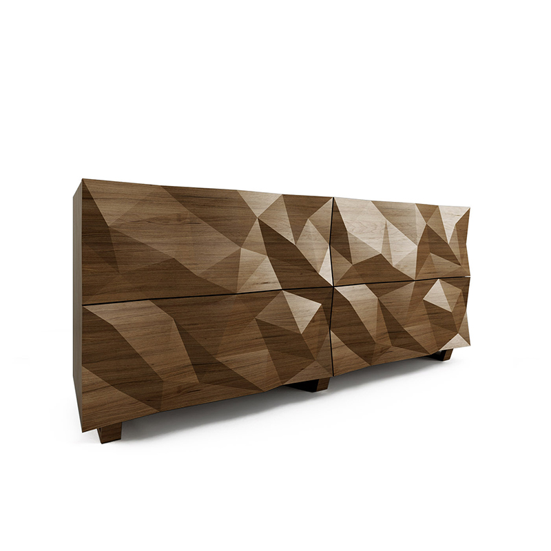 Комод с большими угловыми фигурами, 2 уровня Geometric Greece Комод с большими угловыми фигурами, 2 уровня Geometric Greece во Владивостоке | Loft Concept