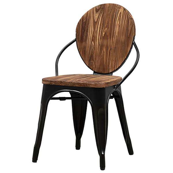 Стул Tolix chair Wooden Black Дуб темный Черный Стул Tolix chair Wooden Black Дуб темный Черный во Владивостоке | Loft Concept
