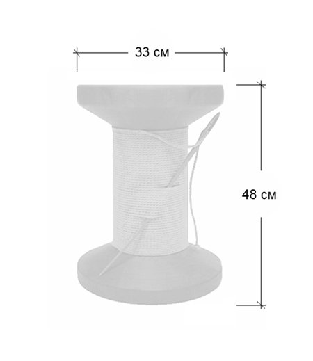 Дизайнерский табурет Thread Reel Wooden Stool во Владивостоке