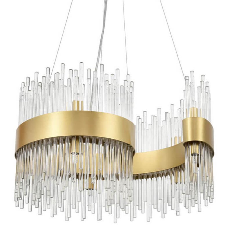 Люстра Nembus Chandelier 50 gold Прозрачный (Transparent) Золотой во Владивостоке | Loft Concept 