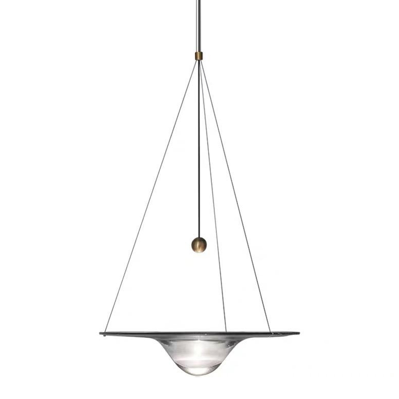 Hesitation Lamp Стеклянный подвесной светильник, имитирующий каплю воды Прозрачное Стекло Латунь Hesitation Lamp Стеклянный подвесной светильник, имитирующий каплю воды Прозрачное Стекло Латунь во Владивостоке | Loft Concept