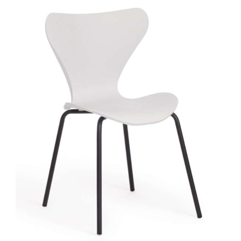 Стул Julissa White Chair Белый Черный Стул Julissa White Chair Белый Черный во Владивостоке | Loft Concept
