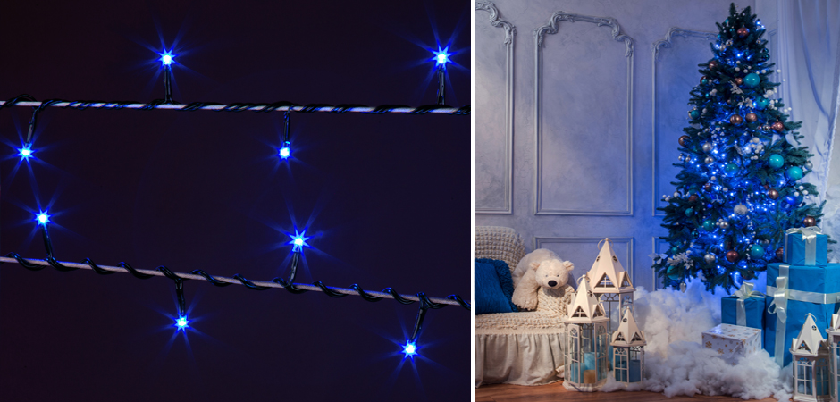 Интерьерная Гирлянда Синие диоды - Loft-Concept во Владивостоке