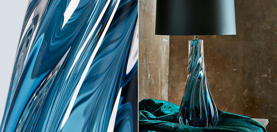 Настольная лампа Naiad Velvet Blue Table Lamp Настольная лампа Naiad Velvet Blue Table Lamp - Loft-Concept во Владивостоке