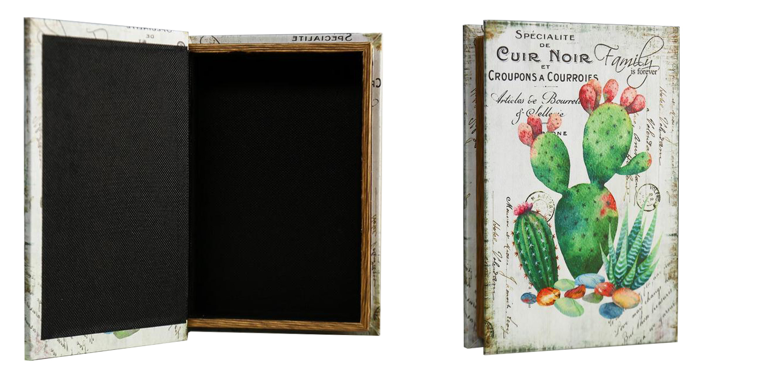 Шкатулка-книга Cactus Mirror Book Box - фото
