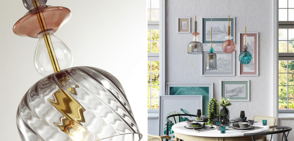 Подвесной Geometry Glass Коричневый Подвесной Geometry Glass Коричневый - Loft-Concept во Владивостоке