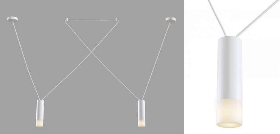 Wireflow LED White Suspension lam 2 патрона Wireflow LED White Suspension lam 2 патрона - Loft-Concept во Владивостоке