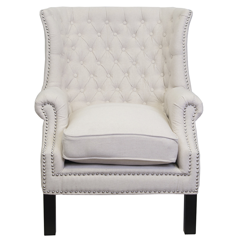 Кресло Charlie Armchair beige flax Светло-бежевый Кресло Charlie Armchair beige flax Светло-бежевый во Владивостоке | Loft Concept