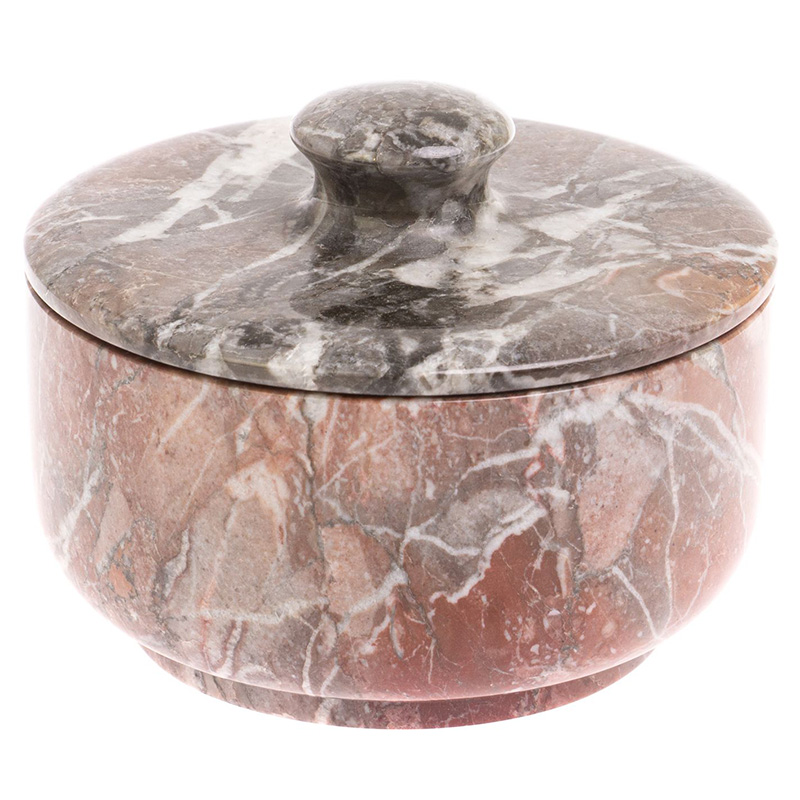 Сахарница из натурального камня Креноид Stone Sugar Bowls Розовый Серый Сахарница из натурального камня Креноид Stone Sugar Bowls Розовый Серый во Владивостоке | Loft Concept