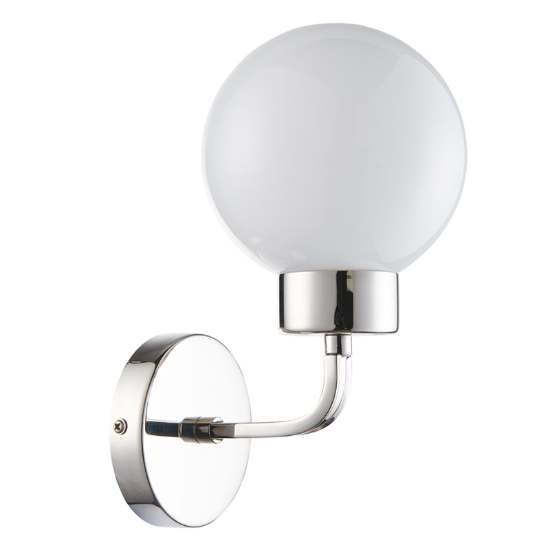 Бра Zibille Sconce nickel Никель Белое матовое стекло Бра Zibille Sconce nickel Никель Белое матовое стекло во Владивостоке | Loft Concept