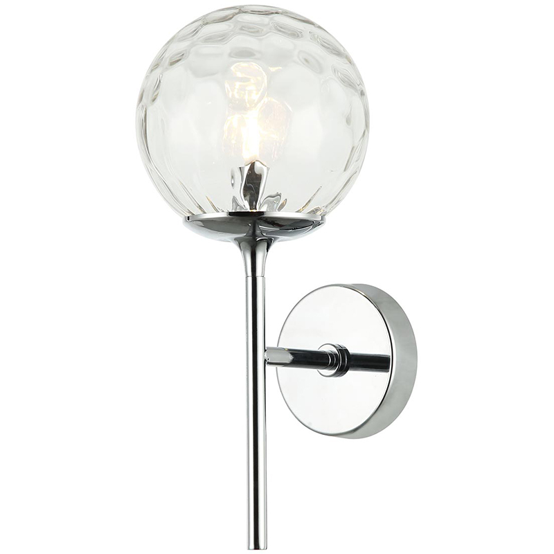 Бра Hartley Wall Lamp Хром Прозрачный во Владивостоке | Loft Concept 