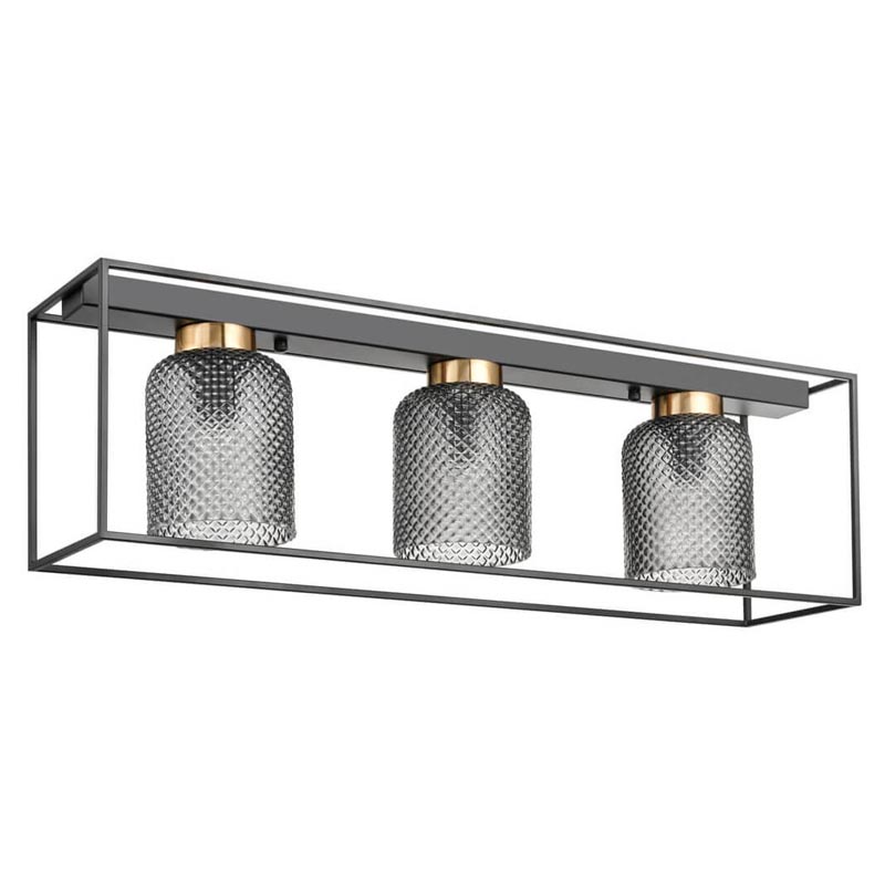 Потолочный светильник Myron Ceiling Chandelier Черный Дымчатый (Smoke) Потолочный светильник Myron Ceiling Chandelier Черный Дымчатый (Smoke) во Владивостоке | Loft Concept