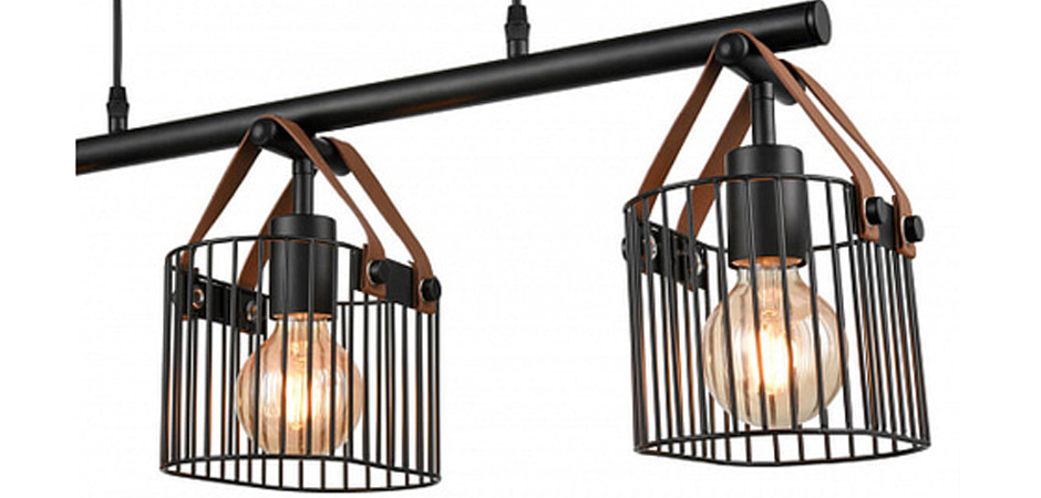 Люстра Cage Wire Color Linear black Люстра Cage Wire Color Linear black - Loft-Concept во Владивостоке