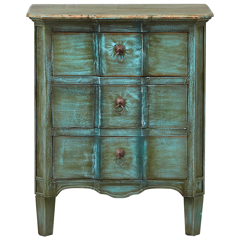 Комод прованс Lachlan Provence Chest of Drawers Зеленый Бирюзовый Комод прованс Lachlan Provence Chest of Drawers Зеленый Бирюзовый во Владивостоке | Loft Concept