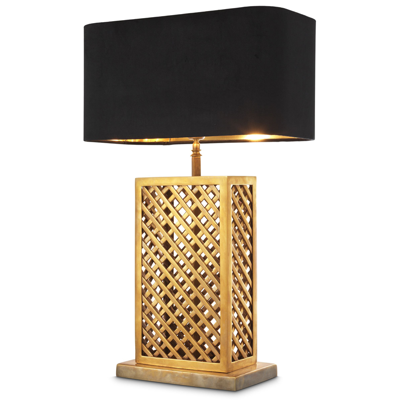 Настольная лампа Eichholtz Table Lamp Idyllwild Винтажная латунь Черный Настольная лампа Eichholtz Table Lamp Idyllwild Винтажная латунь Черный во Владивостоке | Loft Concept