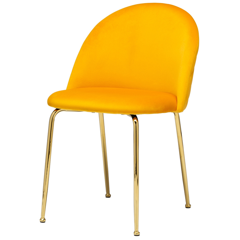 Стул Vendramin Dining Chair yellow Желтый Глянцевое золото Стул Vendramin Dining Chair yellow Желтый Глянцевое золото во Владивостоке | Loft Concept