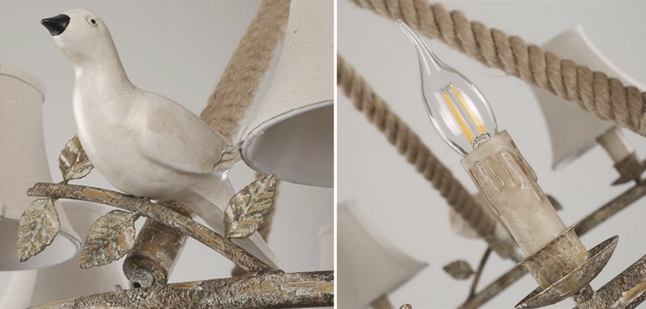 Люстра Norman Bird Forest Patina 6 - Loft-Concept во Владивостоке