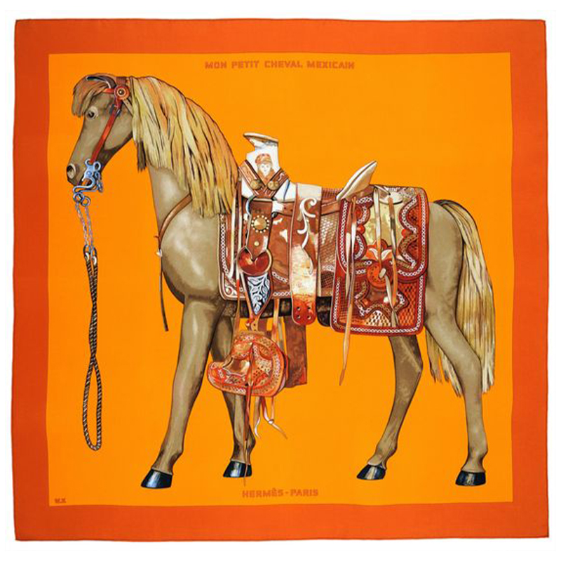 Плед Hermes Horse Orange Plaid Оранжевый Плед Hermes Horse Orange Plaid Оранжевый во Владивостоке | Loft Concept