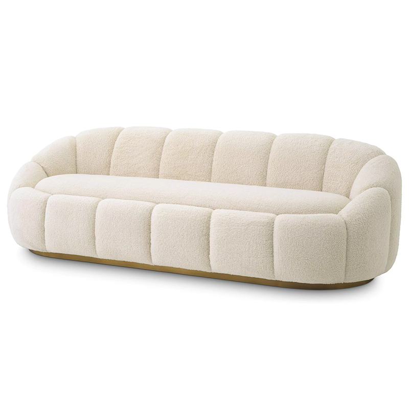 Диван Eichholtz Sofa Inger Brisbane Cream Кремовый Латунь Диван Eichholtz Sofa Inger Brisbane Cream Кремовый Латунь во Владивостоке | Loft Concept