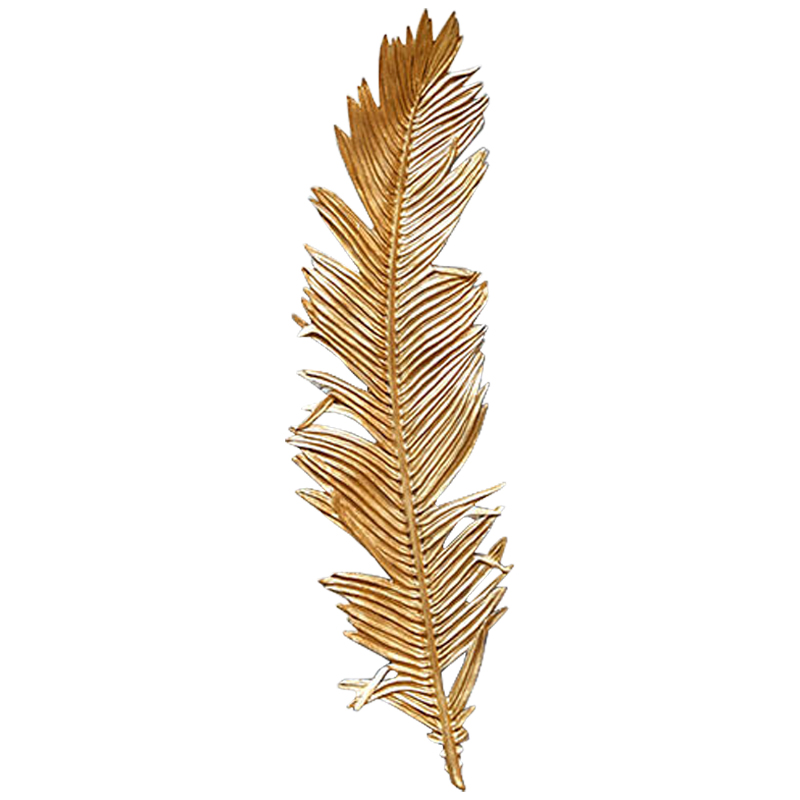 Аксессуар на стену Golden Feather Золотой Аксессуар на стену Golden Feather Золотой во Владивостоке | Loft Concept