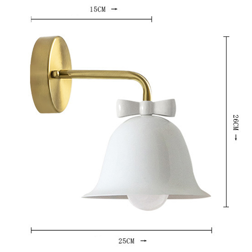 Бра Колокольчик Bell with Bow White Wall Lamp Белый Бра Колокольчик Bell with Bow White Wall Lamp Белый во Владивостоке