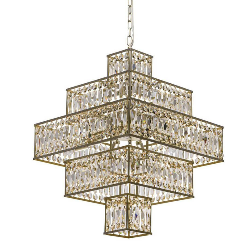 Люстра Crystal Inserts Lamp amber 16 Золотой Янтарь (Amber) Люстра Crystal Inserts Lamp amber 16 Золотой Янтарь (Amber) во Владивостоке | Loft Concept