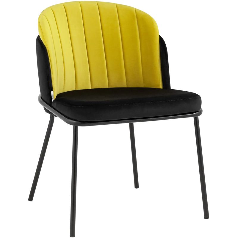 Стул Penelope Chair Желтый Цвет Металлические Ножки Желтый Черный Стул Penelope Chair Желтый Цвет Металлические Ножки Желтый Черный во Владивостоке | Loft Concept