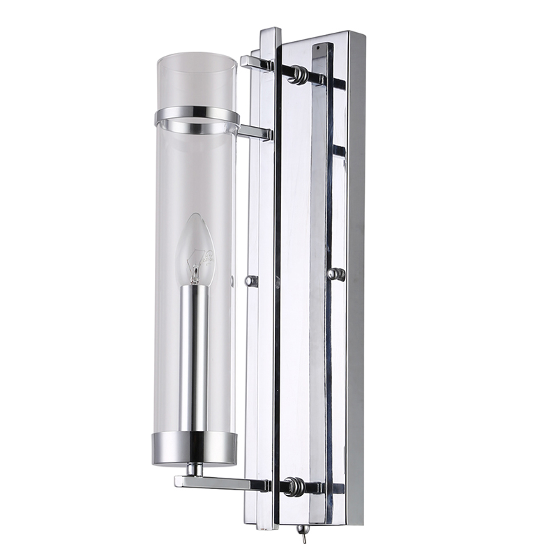 Бра Trondheim Chrome Wall Lamp Хром Прозрачный Бра Trondheim Chrome Wall Lamp Хром Прозрачный во Владивостоке | Loft Concept