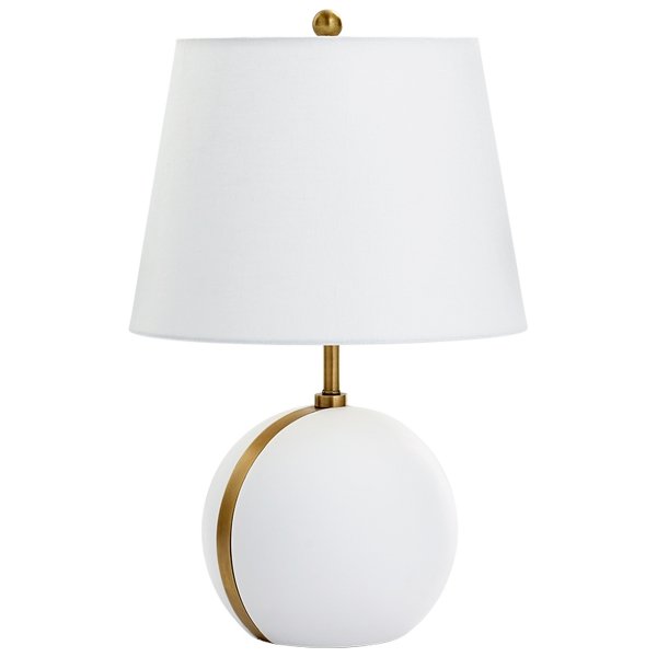 Настольная лампа Cyan Design Snow Moon Table Lamp Белый Настольная лампа Cyan Design Snow Moon Table Lamp Белый во Владивостоке | Loft Concept