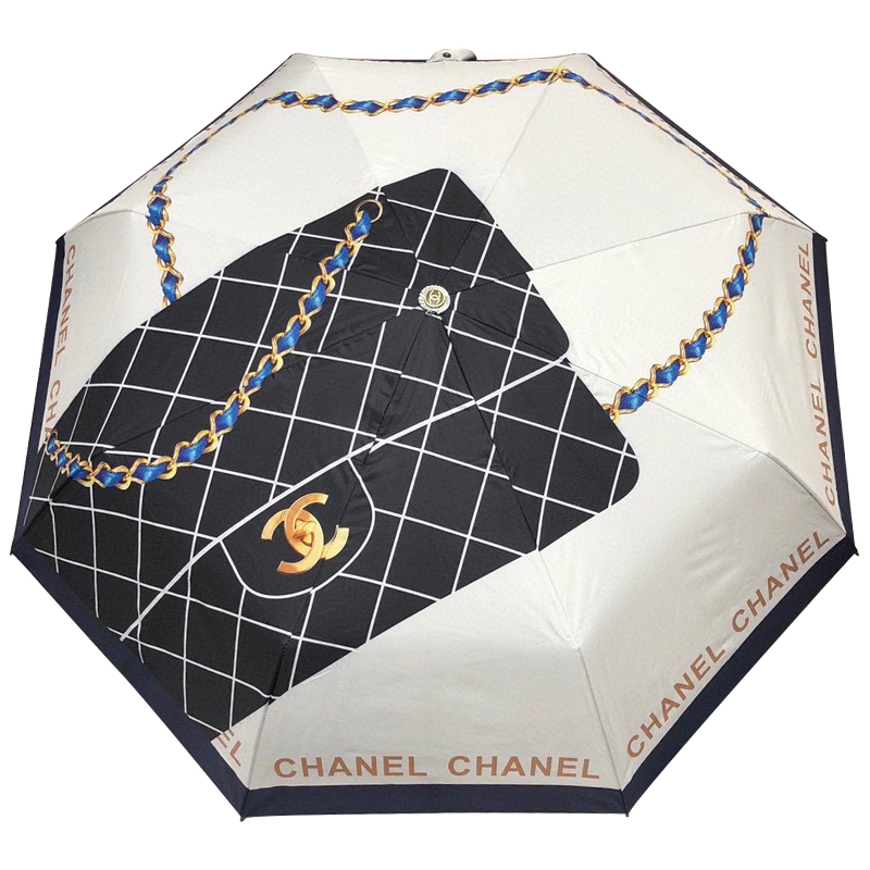 Зонт раскладной CHANEL дизайн 012 Бежевый цвет Бежевый Черный Синий Желтый Зонт раскладной CHANEL дизайн 012 Бежевый цвет Бежевый Черный Синий Желтый во Владивостоке | Loft Concept