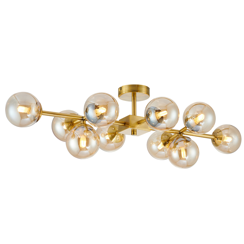 Люстра Berries Chandelier amber 10 Янтарь (Amber) Латунь Люстра Berries Chandelier amber 10 Янтарь (Amber) Латунь во Владивостоке | Loft Concept