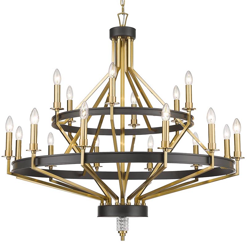 Люстра Fainela Chandelier 105 Латунь Черный Люстра Fainela Chandelier 105 Латунь Черный во Владивостоке | Loft Concept