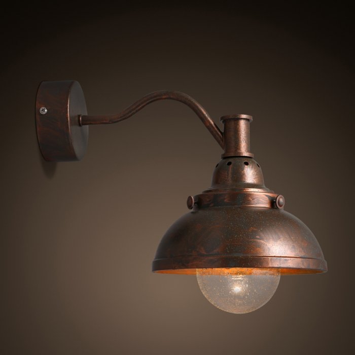 Настеный светильник Old Copper Bra Медь Настеный светильник Old Copper Bra Медь во Владивостоке | Loft Concept