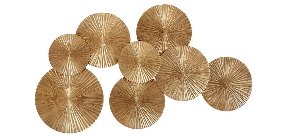 Арт-объект Apollo Gold Wall Plaque Disc Арт-объект Apollo Gold Wall Plaque Disc - Loft-Concept во Владивостоке