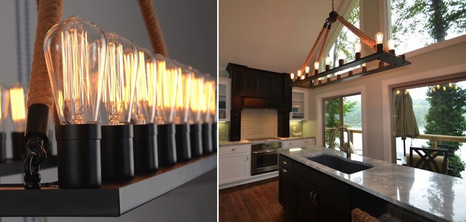 Люстра Square Large Loft Rope Light Люстра Square Large Loft Rope Light - Loft-Concept во Владивостоке