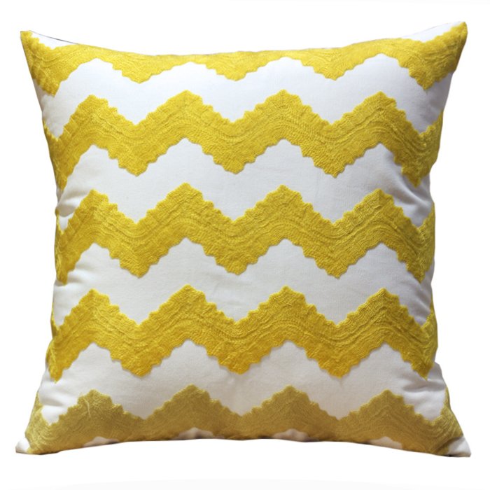 Декоративная подушка Yellow Chevron Декоративная подушка Yellow Chevron во Владивостоке | Loft Concept