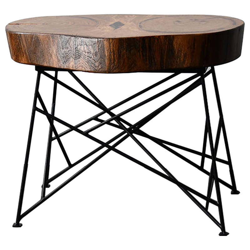 Кофейный стол Owly Industrial Metal Rust Coffee Table Коричневый Черный Кофейный стол Owly Industrial Metal Rust Coffee Table Коричневый Черный во Владивостоке | Loft Concept