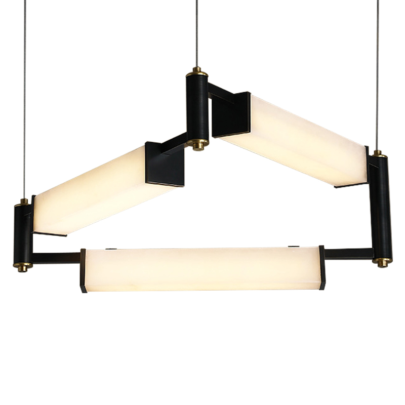 Люстра Gaelle Modern Marble Chandelier Белый Мрамор Bianco Черный Латунь Люстра Gaelle Modern Marble Chandelier Белый Мрамор Bianco Черный Латунь во Владивостоке | Loft Concept