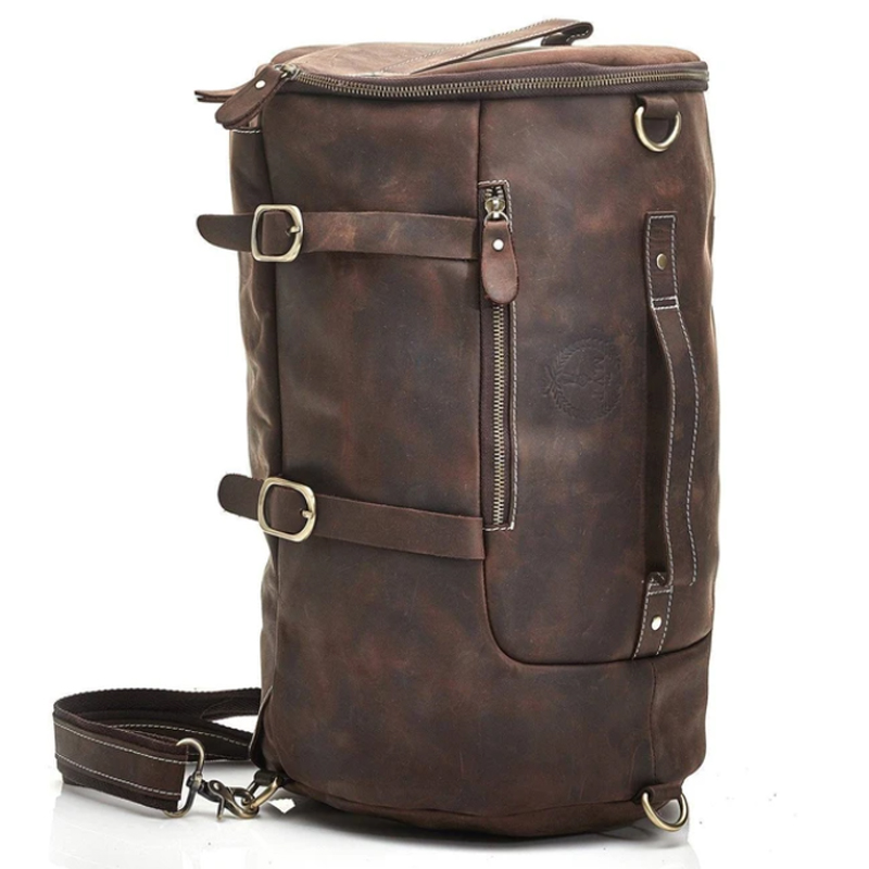 Сумка-рюкзак из коричневой винтажной кожи HERITAGE BROWN LEATHER RUCKSACK Коричневый винтаж во Владивостоке | Loft Concept 