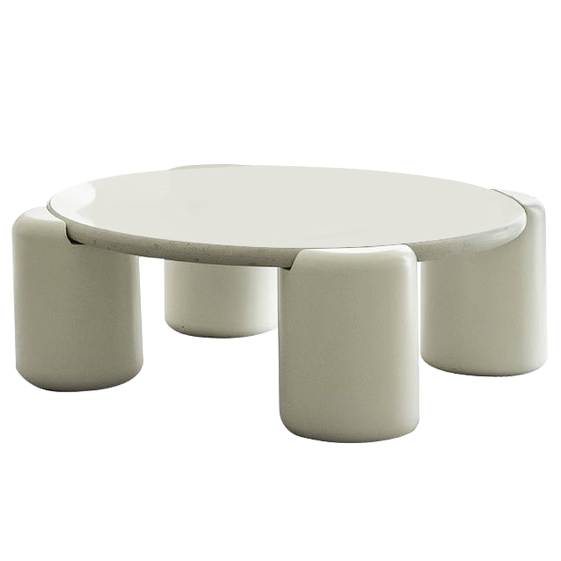 Кофейный стол Dean Coffee Table Бежево-серый Молочный Кофейный стол Dean Coffee Table Бежево-серый Молочный во Владивостоке | Loft Concept
