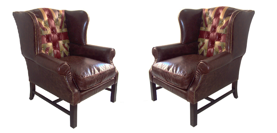 Кресло Leather Аrmchair Union Jack Кресло Leather Аrmchair Union Jack - Loft-Concept во Владивостоке