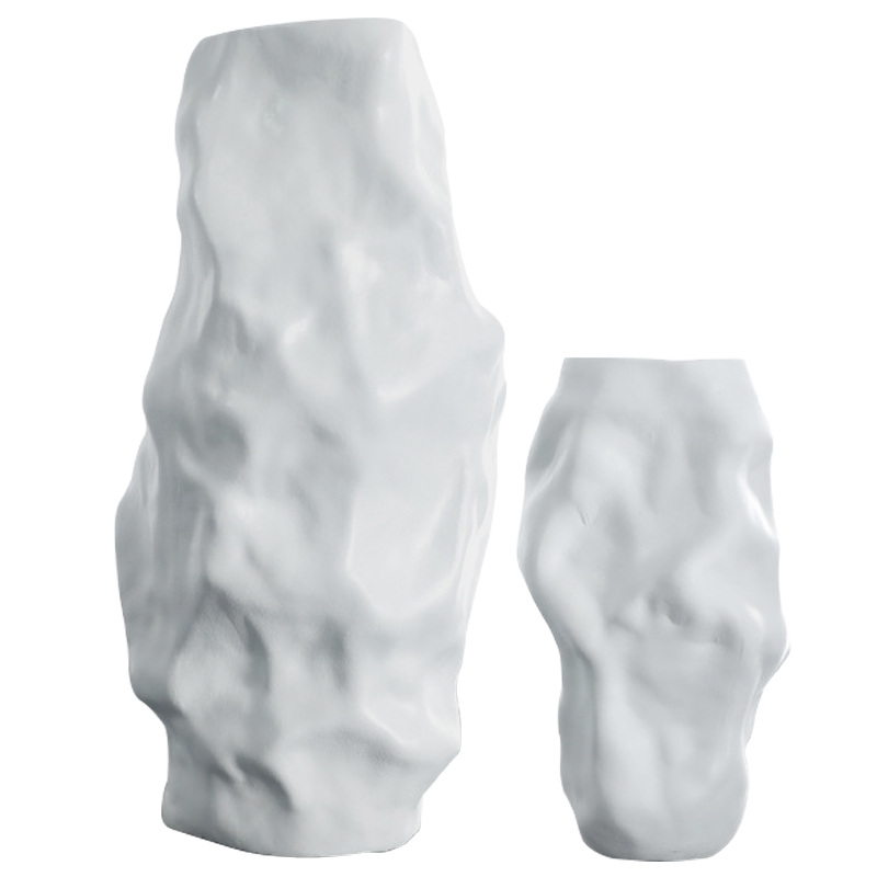 Ваза Crumpled White Vase Белый Ваза Crumpled White Vase Белый во Владивостоке | Loft Concept