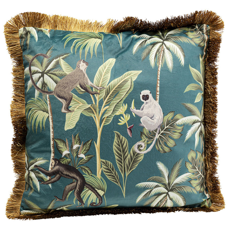 Подушка Jungle Monkeys Мульти Подушка Jungle Monkeys Мульти во Владивостоке | Loft Concept