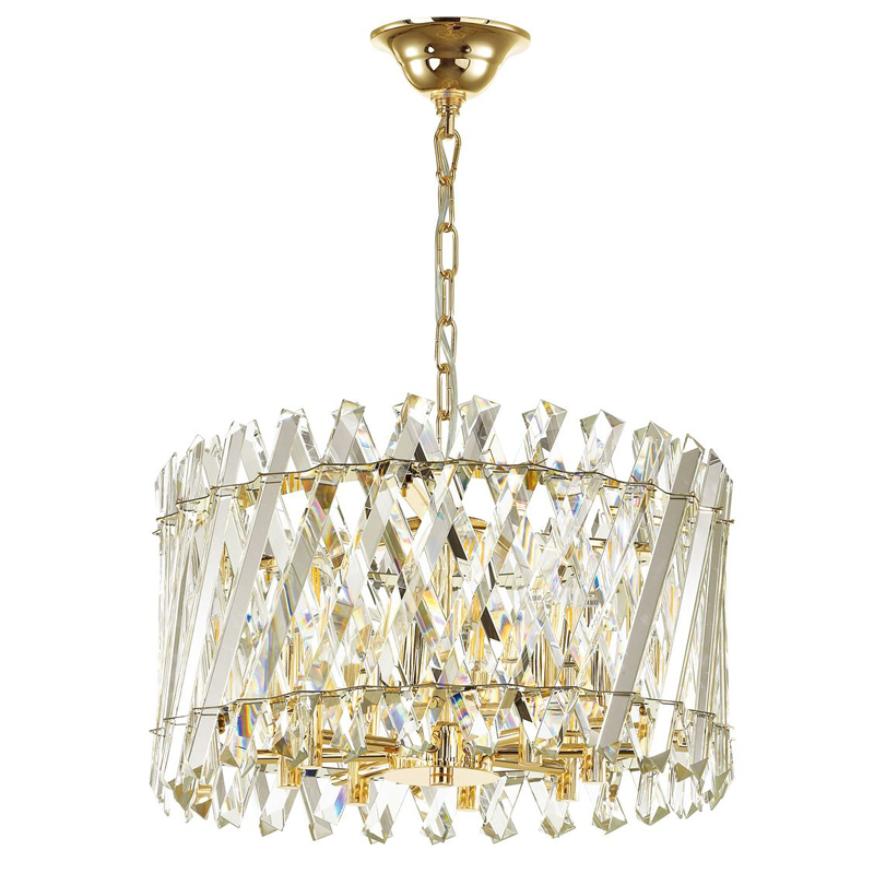 Люстра Crystal Crossed Stripes Gold Золотой Люстра Crystal Crossed Stripes Gold Золотой во Владивостоке | Loft Concept