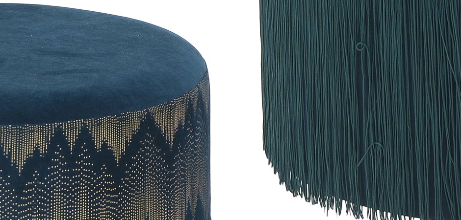 Пуф Fringe Blue Пуф Fringe Blue - Loft-Concept во Владивостоке