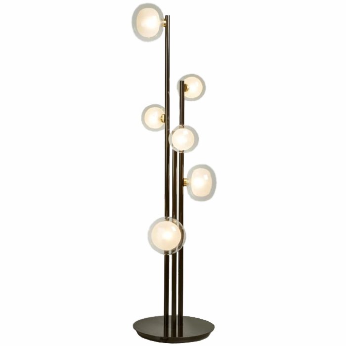 Торшер NABILA Floor Lamp Черный Глянцевое золото Торшер NABILA Floor Lamp Черный Глянцевое золото во Владивостоке | Loft Concept