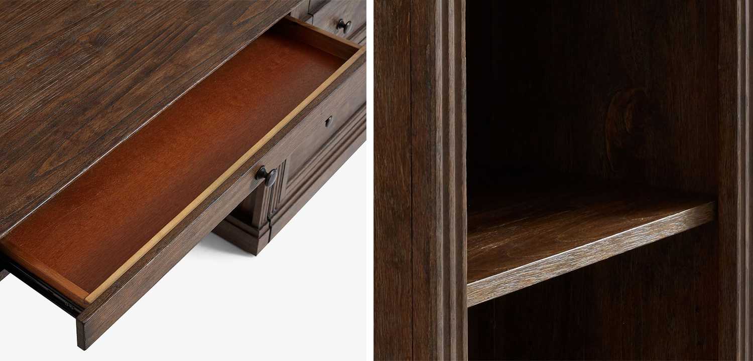 Рабочий стол-стеллаж Benjamin - фото