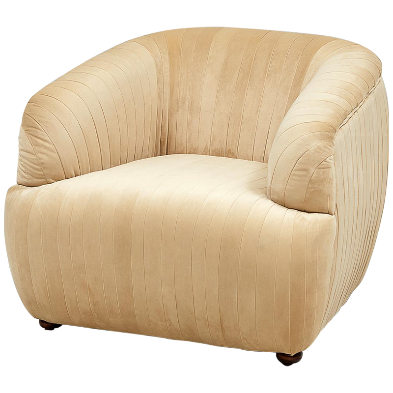 Кресло песочного цвета велюр Lorelai Sand Armchair Песочный Кресло песочного цвета велюр Lorelai Sand Armchair Песочный во Владивостоке | Loft Concept